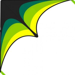 PatangDori Large Black green Delta Kite for Kids & Adults, Extremely Easy to Fly Kite, Best Kite for Beginner and professional event