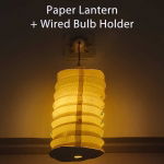 Decorative Paper Lamp with Electric Bulb Holder