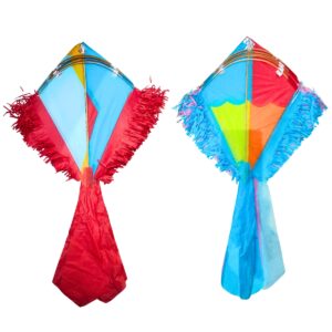 Beautiful decorative Crafted kites with vibrant fringed mini size (pack of 25)