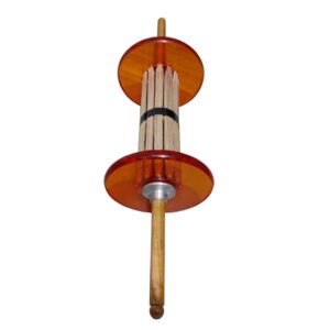 12 reel Orange Transparent Beautiful Handicraft Charkhi RARE AVAILABILITY