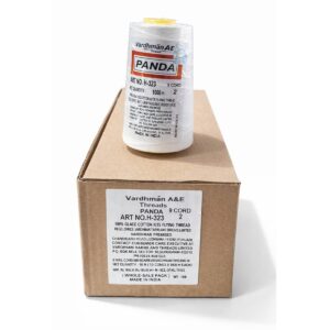 PDC : Vardhaman Panda 2 100% glazed cotton kite flying thread 9 cord 1000 METER Can be used for preparing best quality strong Manja (pack of 10 reels 1000 meters each)