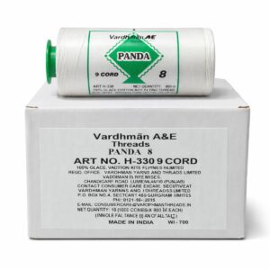 PDC : Vardhaman Panda 8 100% glazed cotton kite flying thread 9 cord 900 METER Can be used for preparing best quality strong Manja (pack of 10 reels 1000 meters each)