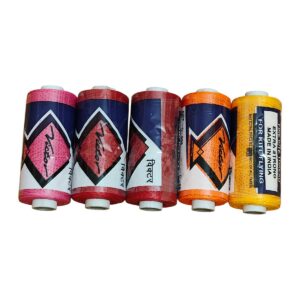 5 Pcs Color Full Victor Special Fine Kite Flying Strong Thread 100 GM Cone