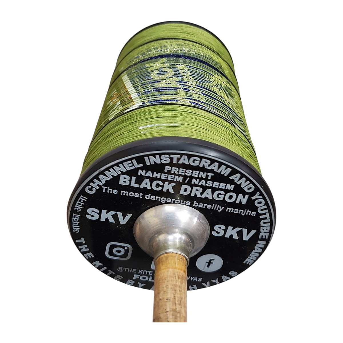 WR 6 Reel 8400 Green Color Black Dragon Bareilly Most trending Manjha โ photo 4