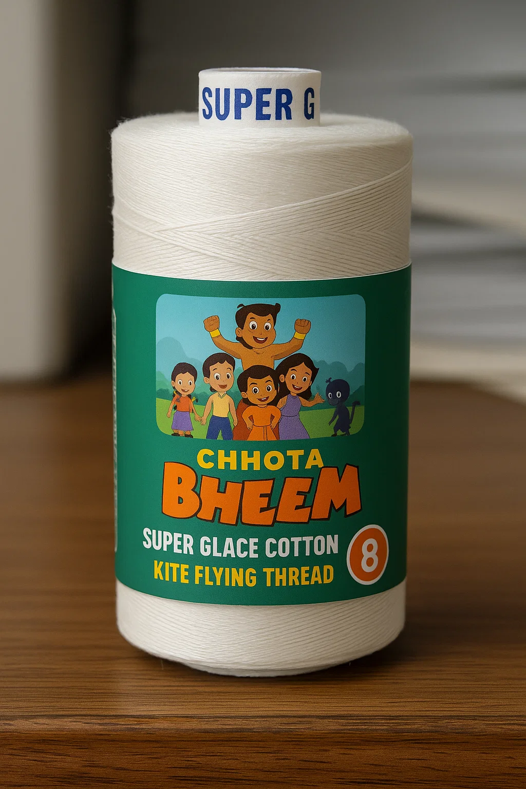 KIDS SPECIAL KIDS FRIENDLY PLAIN COTTON KITE FLYING THREAD - 400 MTR REEL PACK OF 10 REELS - Image 5